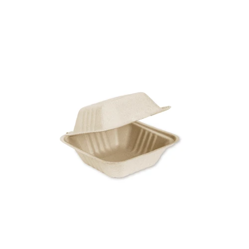 61. Small 1 Compartment Clamshell Natural