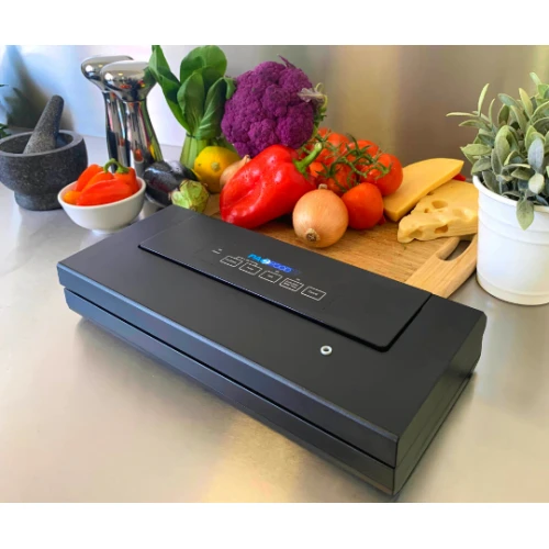 Vs105 Vacuum Sealer black Fresh Produce In Background