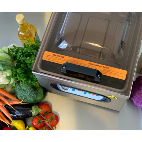 Commercial in chamber vacuum sealer top view