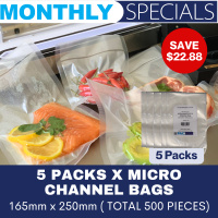 5 Packs x Micro Channel Bags 165mm x 250mm ( 500 Pieces )