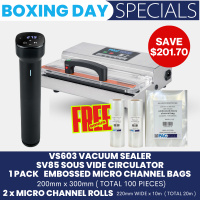 VS603 Vacuum Sealer + SV85 Sous Vide Circulator + Bonus